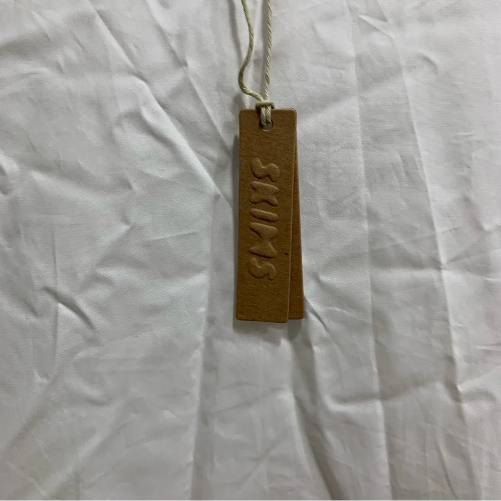 Skims Cotton Duvet Robe in Marble White by Kim Kardashian Women’s Size Large